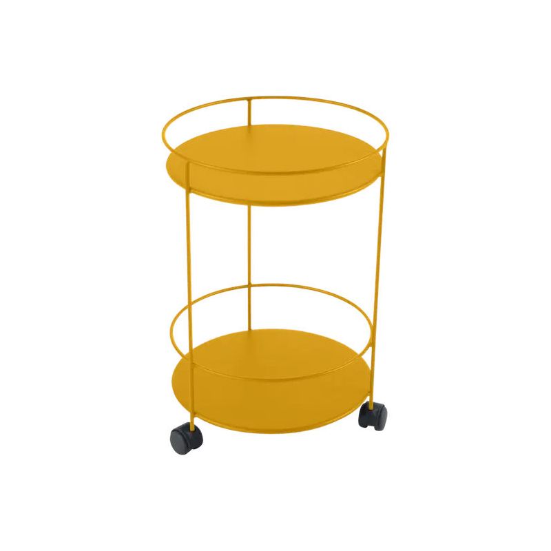 Guéridon à roulettes double plateau plein GUINGUETTE