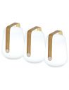 Lot de 3 lampes bamboo hauteur 12 cm BALAD