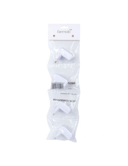 Lot de 4 chargeurs secteur USB - 5V/2A APLÔ