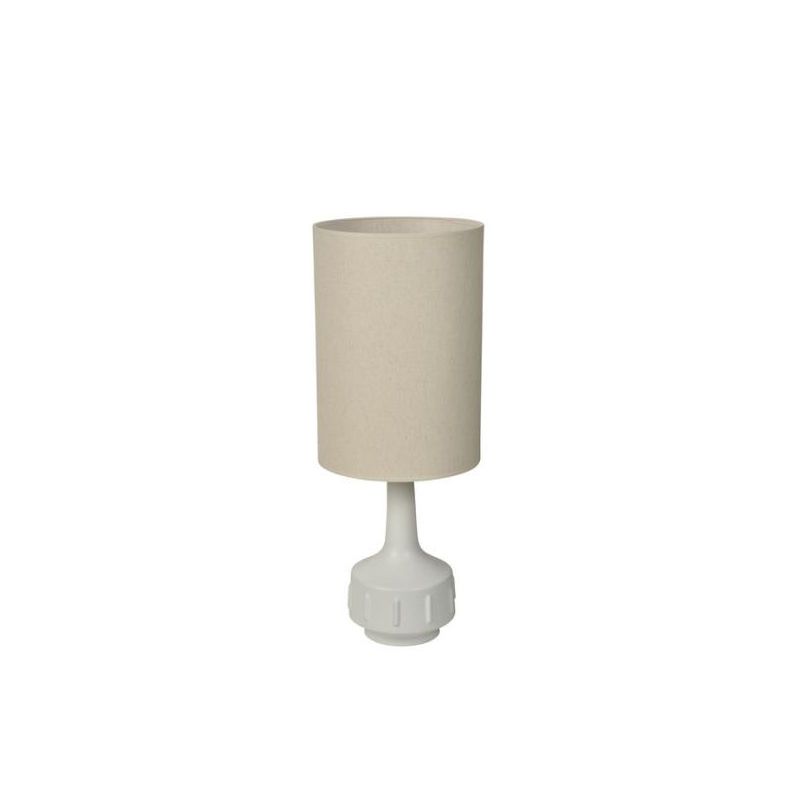 Lampe de bahut JIMMY L blanc/rustic galon oat meal