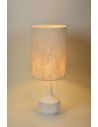 Lampe de bahut JIMMY L blanc/rustic galon oat meal