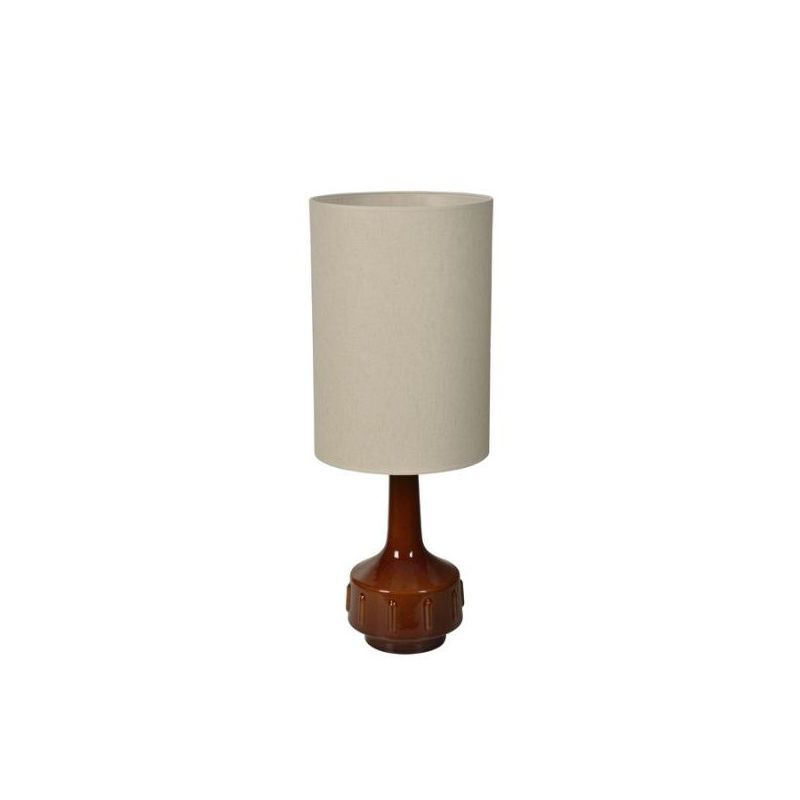 Lampe de bahut JIMMY L brun/rustic galon oat meal