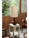 Lampe de bahut JIMMY L brun/rustic galon oat meal
