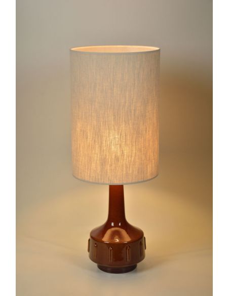 Lampe de bahut JIMMY L brun/rustic galon oat meal
