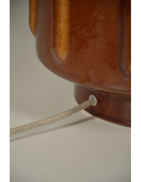 Lampe de bahut JIMMY L brun/rustic galon oat meal