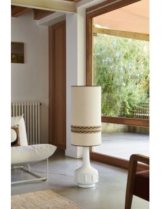Lampe de bahut JIMMY XL blanc/rustic oat meal/galon 2