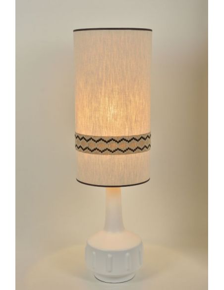 Lampe de bahut JIMMY XL blanc/rustic oat meal/galon
