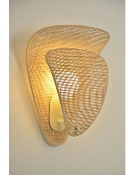 Applique 1 lumière COQUILLAGE naturel