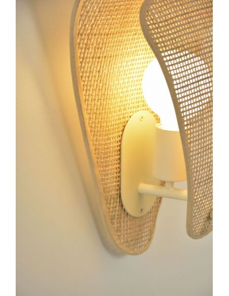 Applique 1 lumière COQUILLAGE naturel