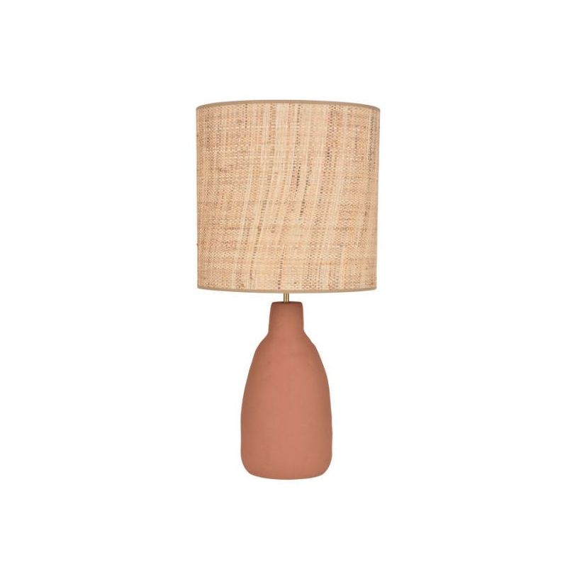 Lampe en céramique mate PORTINATX L terracotta