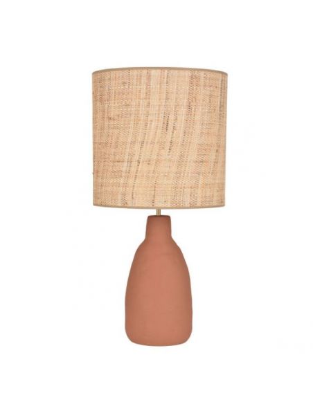 Lampe en céramique mate PORTINATX L terracotta