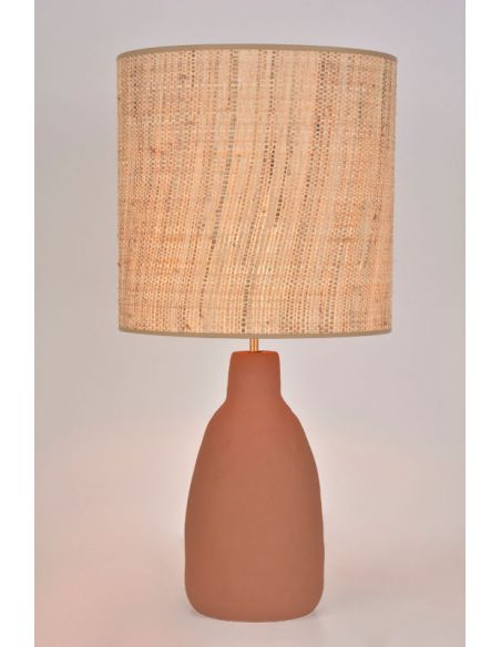 Lampe en céramique mate PORTINATX L terracotta