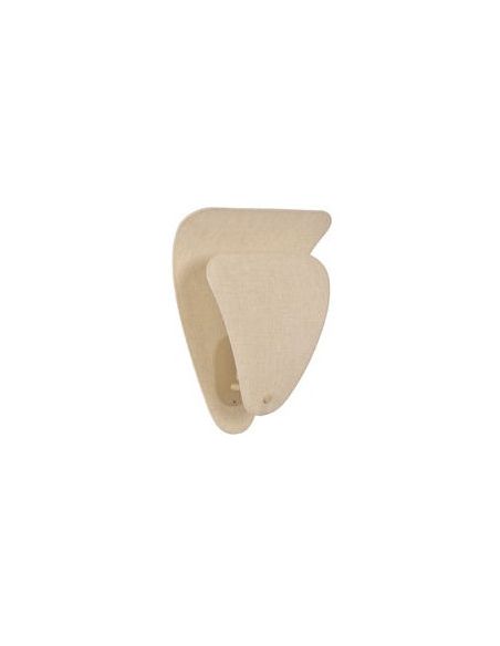 Applique 1 lumière COQUILLAGE lin écru