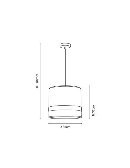 Suspension JIMMY D35 rustic galon