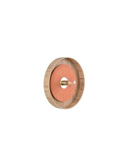 Applique forme cylindre en bana PORTINATX D40 terracotta