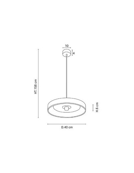 Suspension forme cylindre en fibres naturelles de bana PORTINATX D40 terracotta
