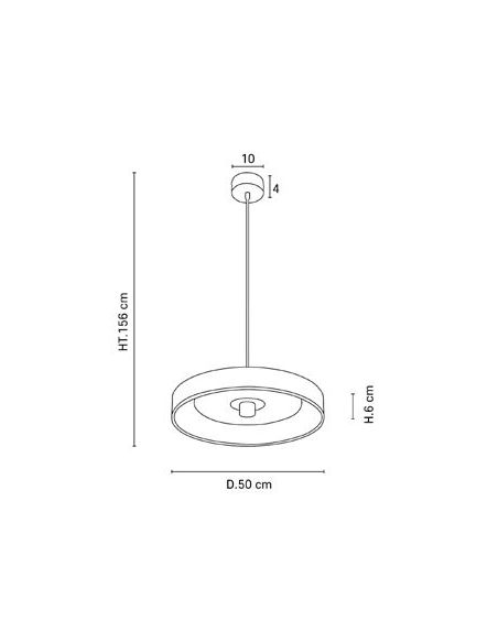 Suspension forme cylindre en fibres naturelles de bana PORTINATX D50 blanc