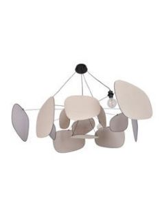 Suspension XXL 1 lumière esprit mobile SCREEN 70'S bouleau