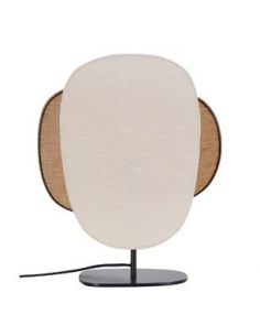 Lampe 3 lumières base en métal peint SCREEN 70'S bouleau/curry