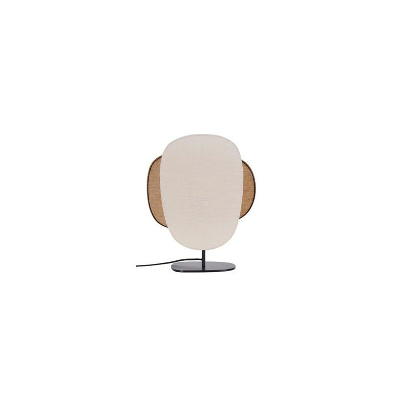 Lampe 3 lumières base en métal peint SCREEN 70'S bouleau/curry