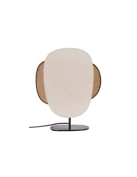 Lampe 3 lumières base en métal peint SCREEN 70'S bouleau/curry
