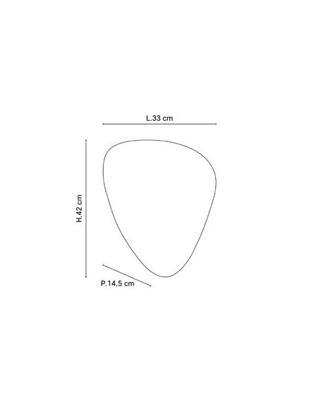 Applique base en métal SCREEN cannage noir