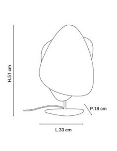Lampe base en métal peint SCREEN cannage naturel 2