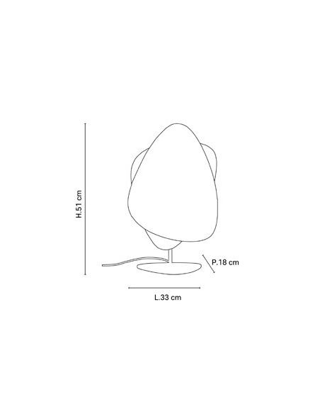 Lampe base en métal peint SCREEN cannage naturel