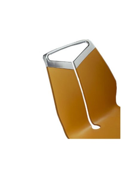 Chaise GRIPP pieds ronds réf. 220 vernis epoxy granité