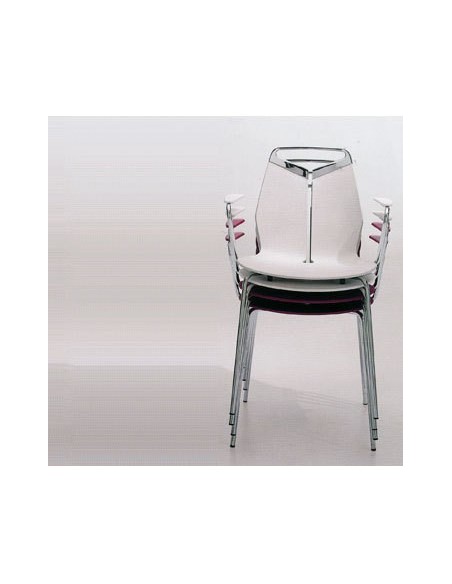 Fauteuil GRIPP pieds ronds réf. 221 vernis epoxy granité