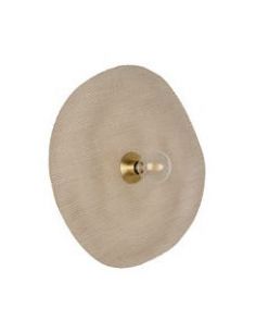 Applique avec abat-jour en matière Varian® RIVAGE S naturel