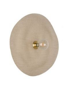 Applique avec abat-jour en matière Varian® RIVAGE M naturel