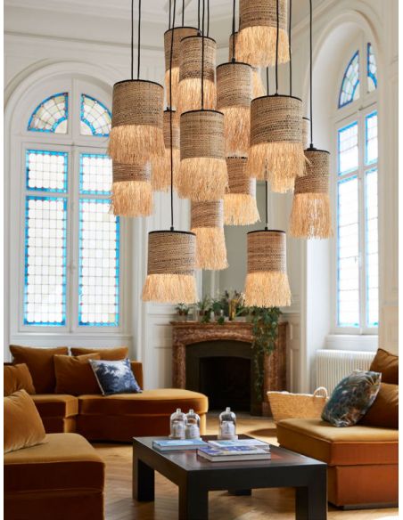 Suspension 16 lumières FORMENTERA bana