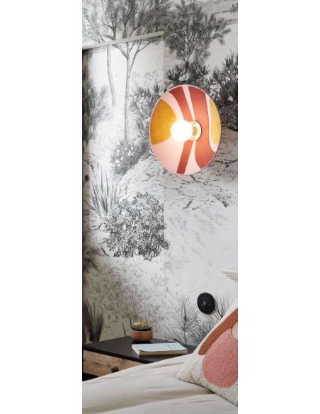 Applique forme conique bi-matière SONIA LAUDET D40 rose