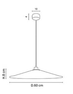 Suspension 1 lumière SONIA LAUDET D60 rose 2