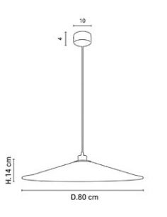 Suspension 1 lumière SONIA LAUDET D80 rose 2