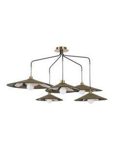 Plafonnier 5 lumières SONIA LAUDET nostalgia kaki