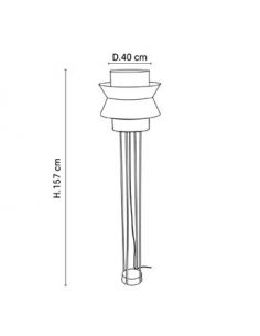 Lampadaire en métal SINGAPOUR nude 2