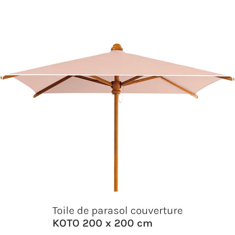 Toile de parasol couverture KOTO 200 x 200 cm