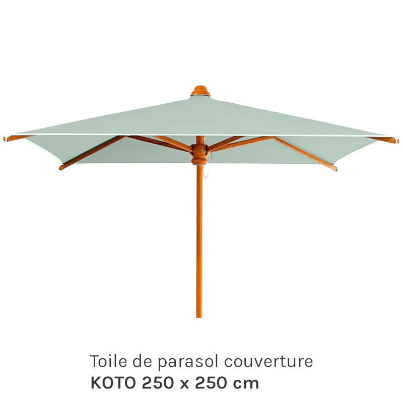 Toile de parasol couverture KOTO 250 x 250 cm