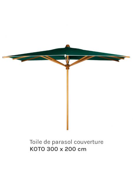 Toile de parasol couverture KOTO 300 x 200 cm