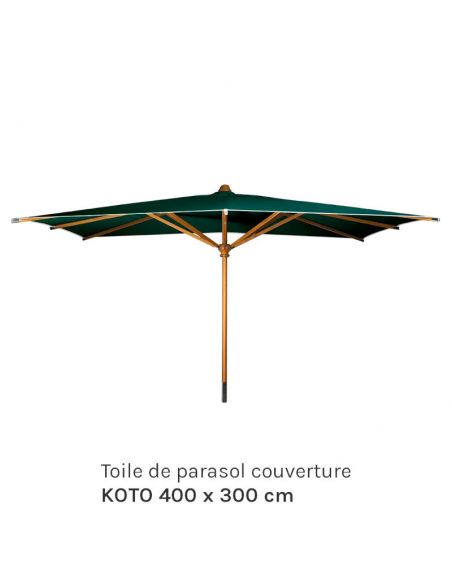 Toile de parasol couverture KOTO 400 x 300 cm
