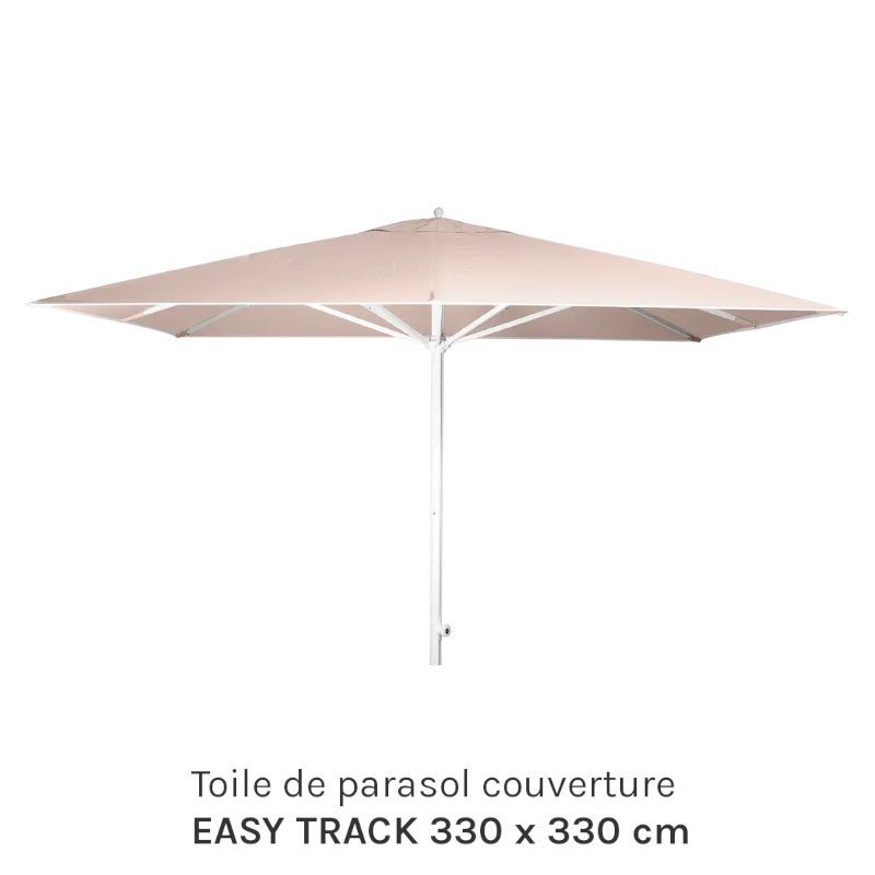 Toile de parasol couverture EASY TRACK 330 x 330 cm