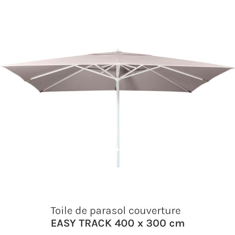 Toile de parasol couverture EASY TRACK 400 x 300 cm