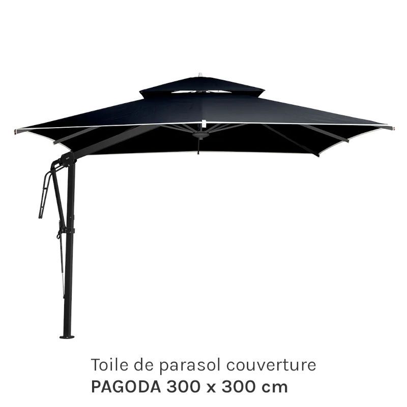 Toile de parasol couverture PAGODA 300 x 300 cm