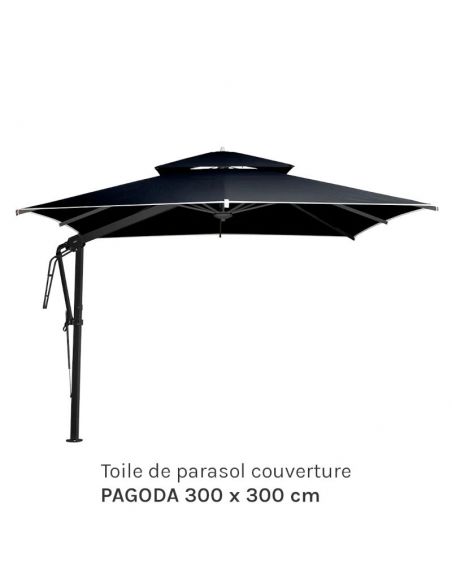 Toile de parasol couverture PAGODA 300 x 300 cm