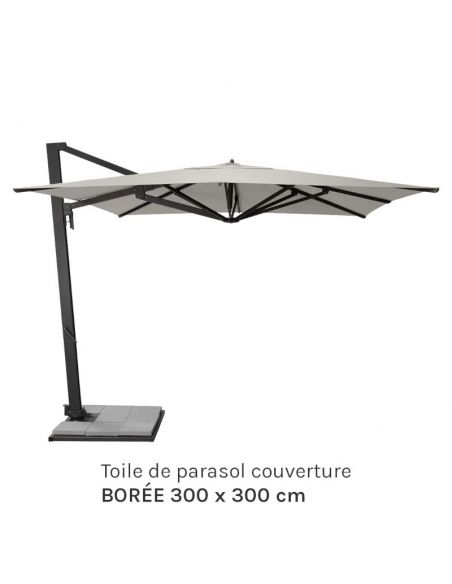 Toile de parasol couverture BORÉE 300 x 300 cm