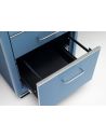 Bureau métallique 2 tiroirs + 1 tiroir à dossiers (côté gauche) et 1 porte (côté droit) sans moulures décoratives CLASSIC LINE T