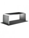 Bureau industriel HIGH LINE M 10-1-24, longueur 240 cm, profondeur 80 cm