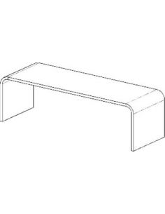 Bureau industriel HIGH LINE M 10-1-18, longueur 180 cm, profondeur 80 cm 2